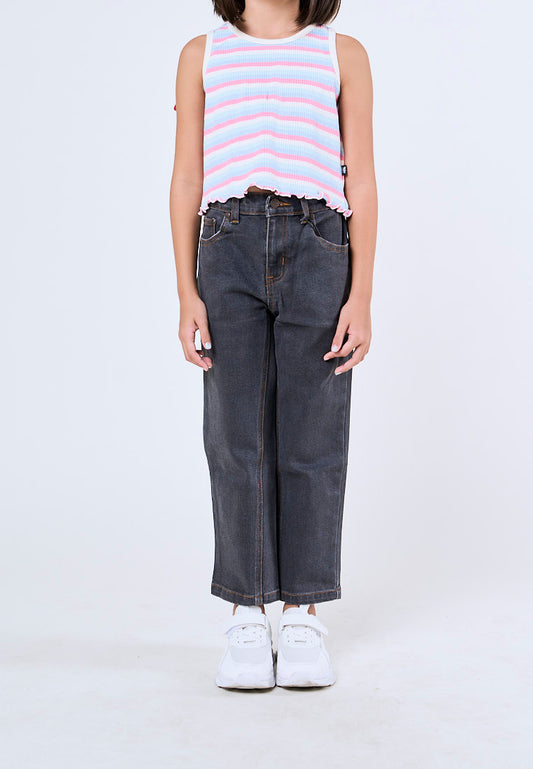 Mossimo Kids Girls Jerlyn Gray Basic Five Pocket Jeans