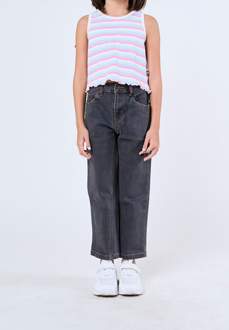 Mossimo Kids Girls Jerlyn Gray Basic Five Pocket Jeans