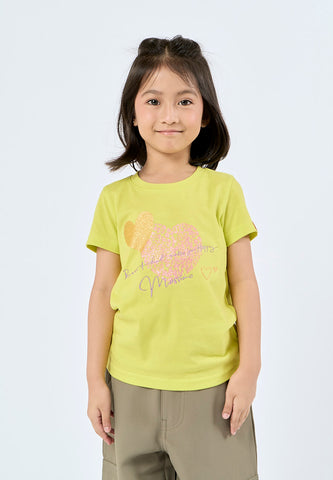 Mossimo Kids Roselle Yellow Green Basic Tshirt