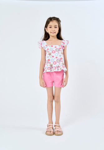 Mossimo Kids White Pink Spongebob All Over Print Set