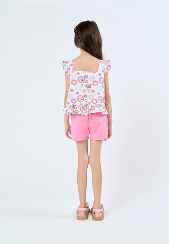 Mossimo Kids White Pink Spongebob All Over Print Set
