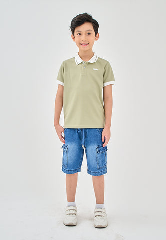 Mossimo Kids Jomel Denim Blue Four Pocket Cargo Shorts