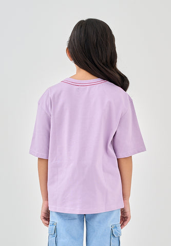 Mossimo Kids Aileen Lavender Oversized Fit Tee