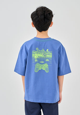 Mossimo Kids Theo Blue Oversized Fit Tee