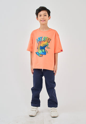 Mossimo Kids Earl Apricot Orange Oversized Fit Tee