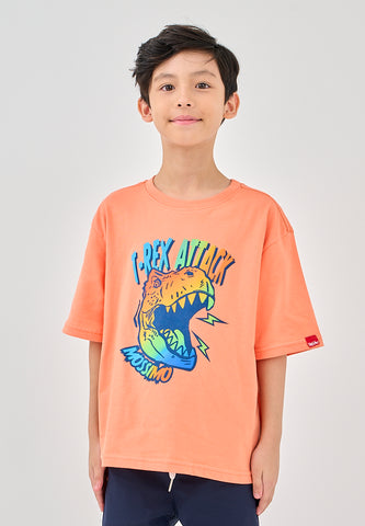 Mossimo Kids Earl Apricot Orange Oversized Fit Tee