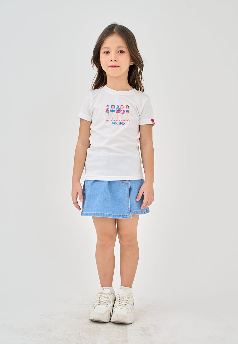 Mossimo Kids White Basic Tshirt For Girls