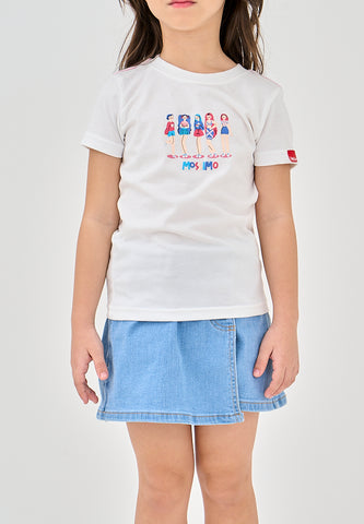 Mossimo Kids White Basic Tshirt For Girls