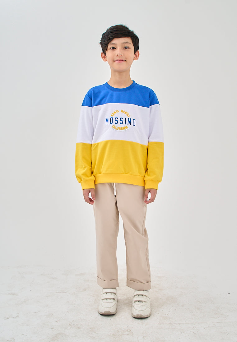 Mossimo Kids Jeth White Blue Color Blocking Pullover