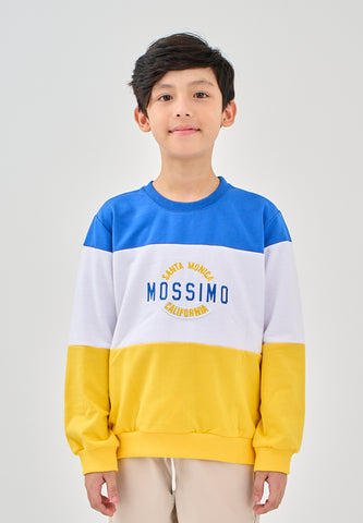 Mossimo Kids Jeth White Blue Color Blocking Pullover