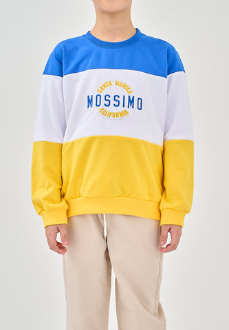 Mossimo Kids Jeth White Blue Color Blocking Pullover