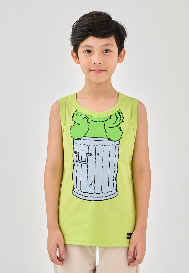 Mossimo Kids Sesame Street Oscar Green Tank Top