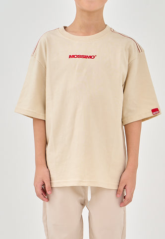 Mossimo Kids Alex Beige Oversized Fit Tee