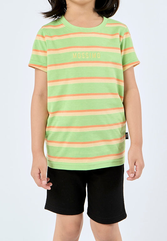 Mossimo Crystaline Lime Striped Knitted Tshirt