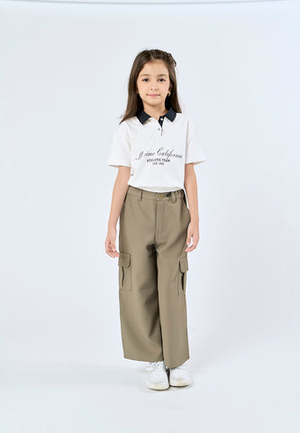 Mossimo Kids Jhoanna White Knitted Polo Shirt