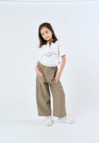Mossimo Kids Jhoanna White Knitted Polo Shirt