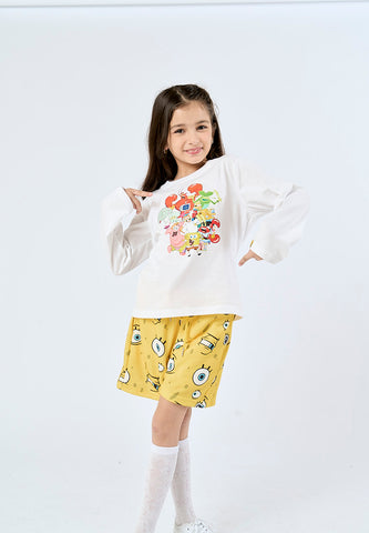 Mossimo Kids White Spongebob Long Sleeve Top