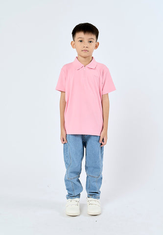 Mossimo Kids Karlo Pink Polo Shirt with Zipper