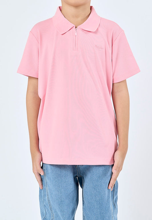 Mossimo Kids Karlo Pink Polo Shirt with Zipper