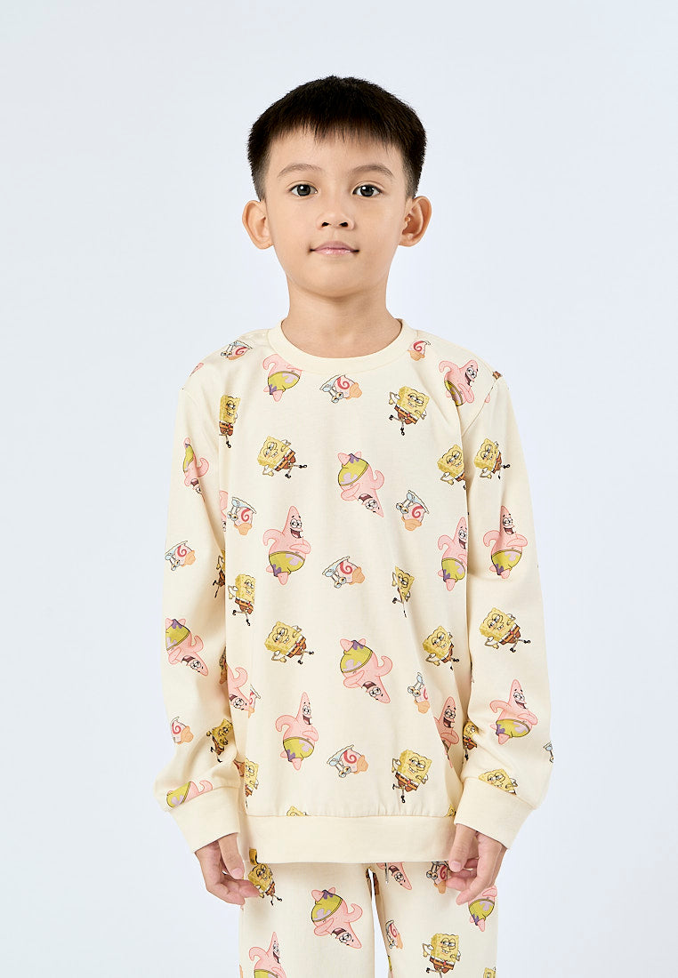 Mossimo Kids Beige Spongebob Loungewear Set
