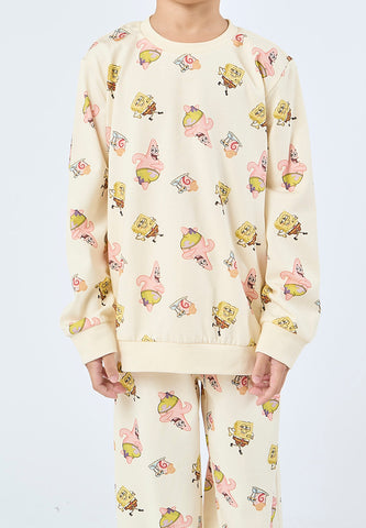 Mossimo Kids Beige Spongebob Loungewear Set
