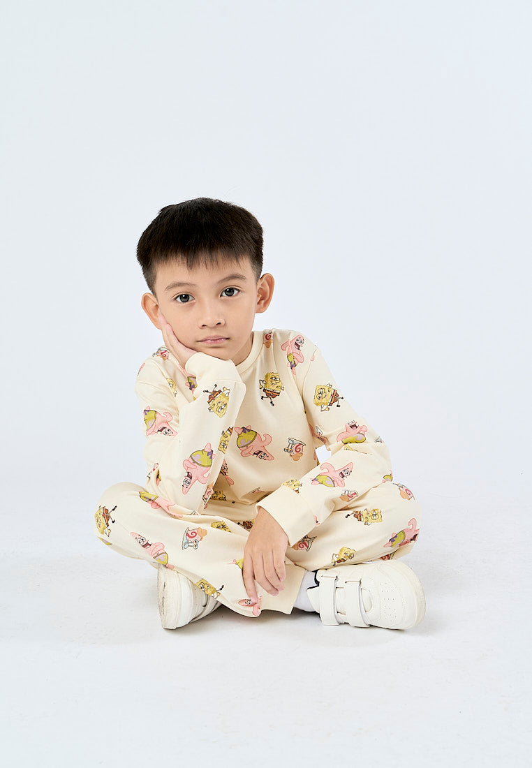 Mossimo Kids Beige Spongebob Loungewear Set