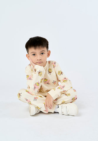 Mossimo Kids Beige Spongebob Loungewear Set