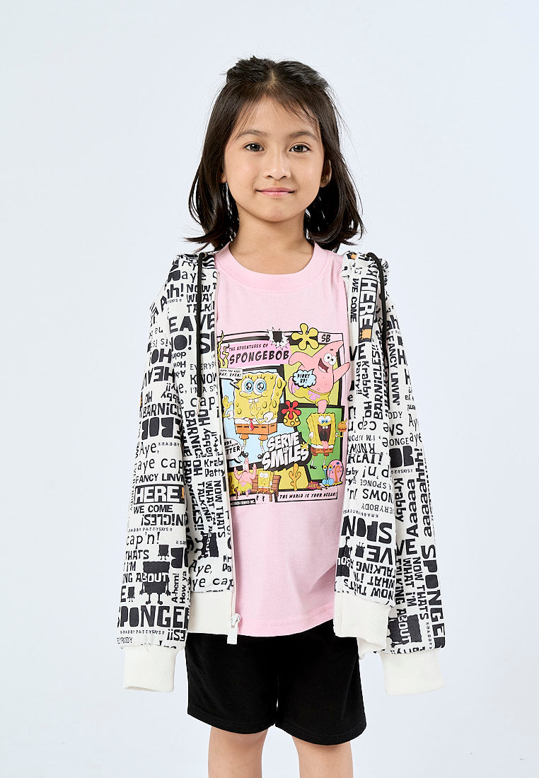 Mossimo Kids White Spongebob All Over Print Jacket