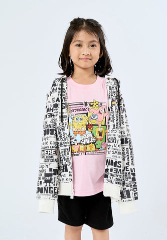 Mossimo Kids White Spongebob All Over Print Jacket