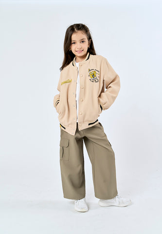 Mossimo Kids Khaki Work Hard Play Hard Spongebob Jacket