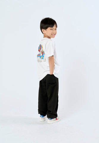 Mossimo Kids Lennart White Graphic Round Neck Regular Tshirt