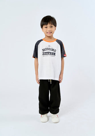 Mossimo Kids Jayden White Raglan Regular Tshirt