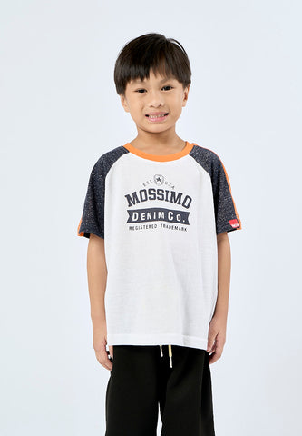 Mossimo Kids Jayden White Raglan Regular Tshirt