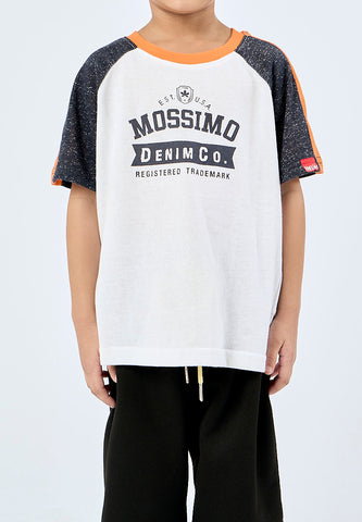 Mossimo Kids Jayden White Raglan Regular Tshirt