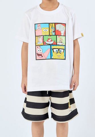 Mossimo Kids Beige Sponegbob Stripes Short