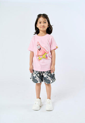 Mossimo Kids Heather Gray Spongebob All Over Print Shorts
