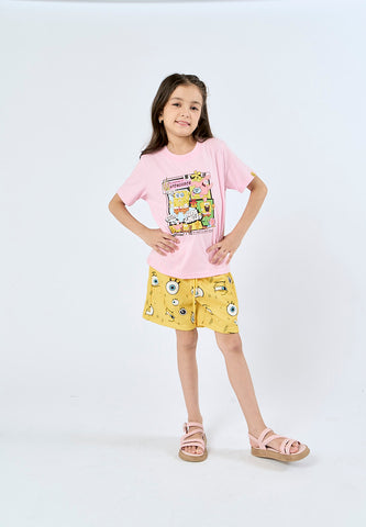 Mossimo Kids Blazing Yellow Sponegbob All Over print Shorts