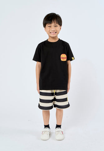 Mossimo Kids Black Spongebob Basic Tshirt with Flat Print
