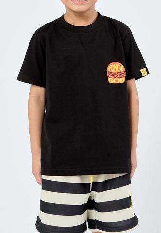 Mossimo Kids Black Spongebob Basic Tshirt with Flat Print