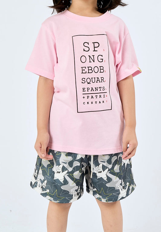 Mossimo Kids Pink Spongebob Basic Tshirt with Flat Print