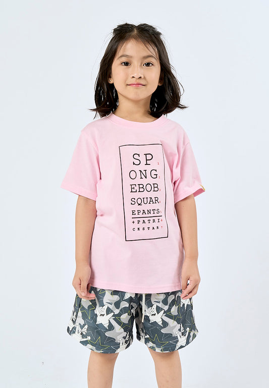 Mossimo Kids Pink Spongebob Basic Tshirt with Flat Print