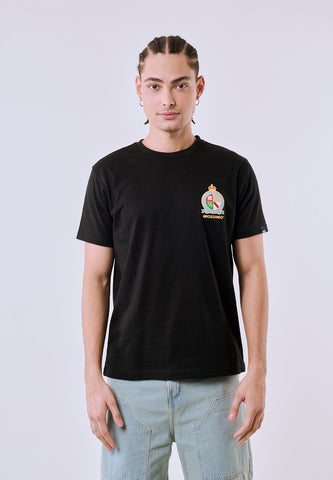 Mossimo Men's Black Small Graphic Logo Classic Fit Tee