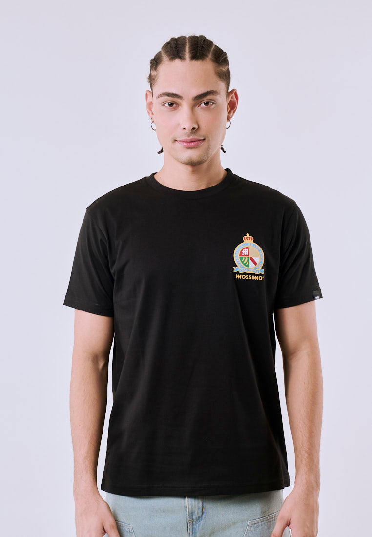 Mossimo Men's Black Small Graphic Logo Classic Fit Tee