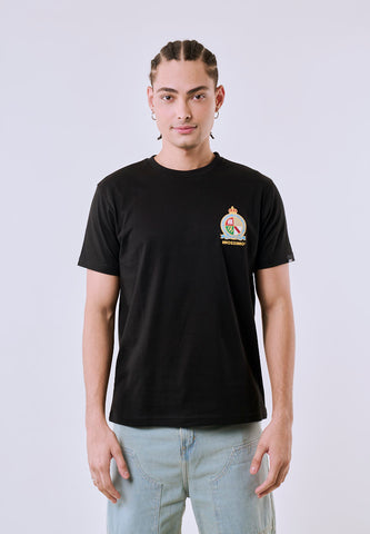 Mossimo Men's Black Small Graphic Logo Classic Fit Tee