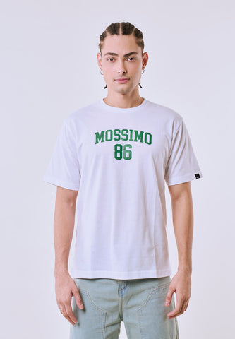Mossimo Men's White Embossed Logo Comfort Fit Tee