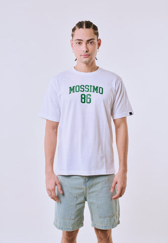 Mossimo Men's White Embossed Logo Comfort Fit Tee