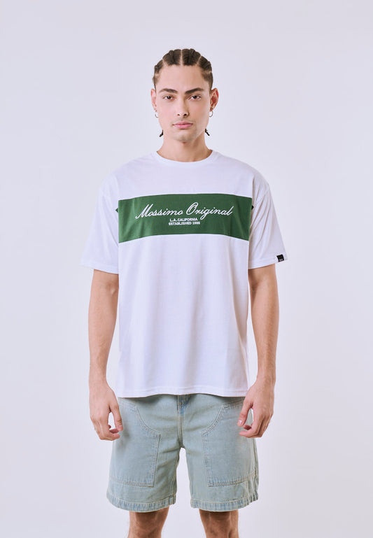 Mossimo Men's White Graphic Urban Fit Tee