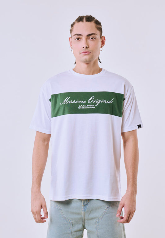 Mossimo Men's White Graphic Urban Fit Tee
