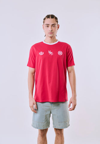 Mossimo Men's Red Heritage Ringer Classic Fit Tee