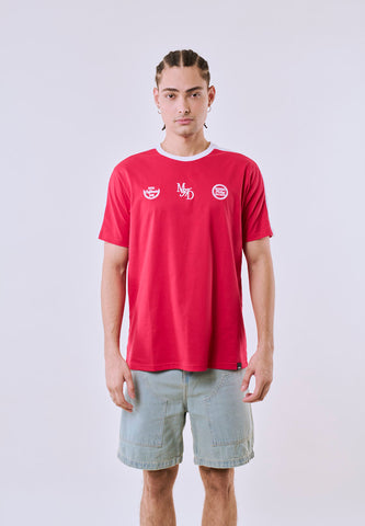 Mossimo Men's Red Heritage Ringer Classic Fit Tee